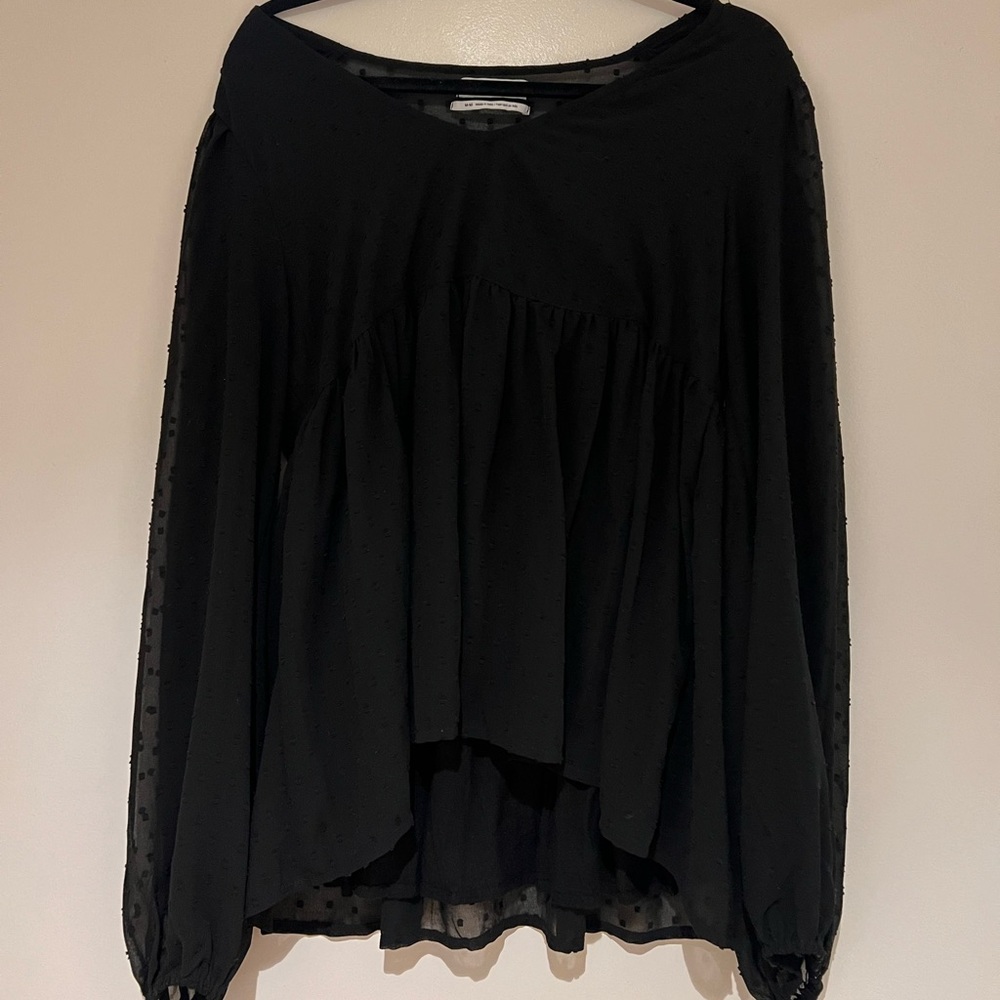 UO Black Blouse